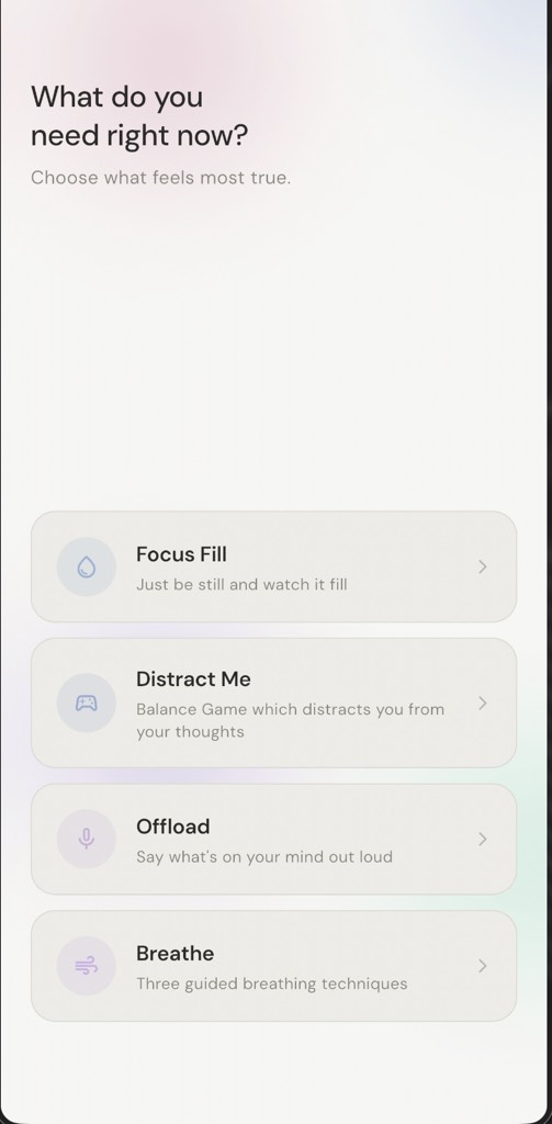 Mid-Fi home screen