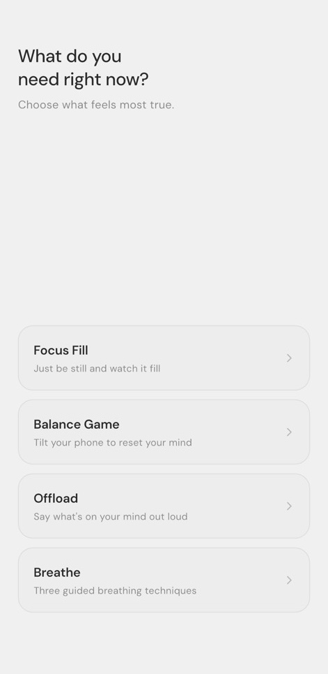 Low-Fi home screen